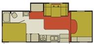 25' Slide Out Floorplan 25' Slide Out Floorplan